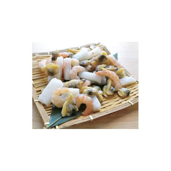 シーフードミックス 3種(えび、いか、あさり) 1kg (pr)(78674)(NET800g)02