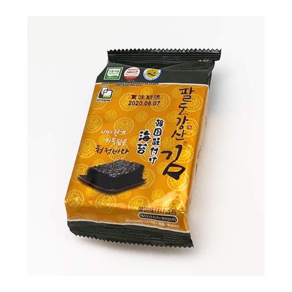 韓国味付け海苔 8切7枚入×3袋 パルトカンサン 八道江山 海苔【常温便・クール冷蔵便・冷凍便可】＃802