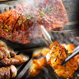 人気店　大阪焼肉ホルモンふたご　送料無料 ふたごの「特撰焼肉セット」合計1kg（ハラミ/カルビ/ホルモン/豚トロ）とろける絶品ホルモンや極上ハラミが入った焼肉セット 