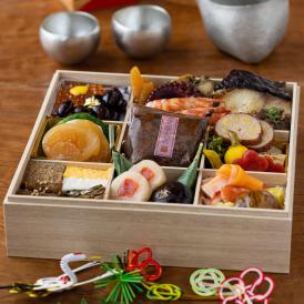 【送料無料】【全32品】【特大8寸】まんざら本店の和風生おせち　◉1段重　◉2人前