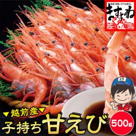 日本海の越前沖で獲れる地物甘エビを産地直送でお届け！無添加・無着色の安心品質！