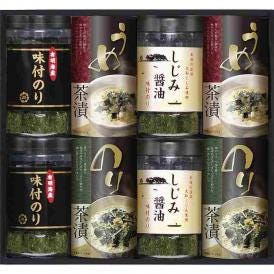 春の贈り物 有明海産&しじみ醤油味付のり・お茶漬け詰合せ 有明海産味付のり・しじみ醤油味付のり（各8切32枚）・うめ茶漬・のり茶漬（各4.3g×3袋）×各2