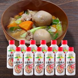 【2025年7月頃販売再開予定】丸十大屋／芋煮のたれ(みそ味)12本(300ml×12本)