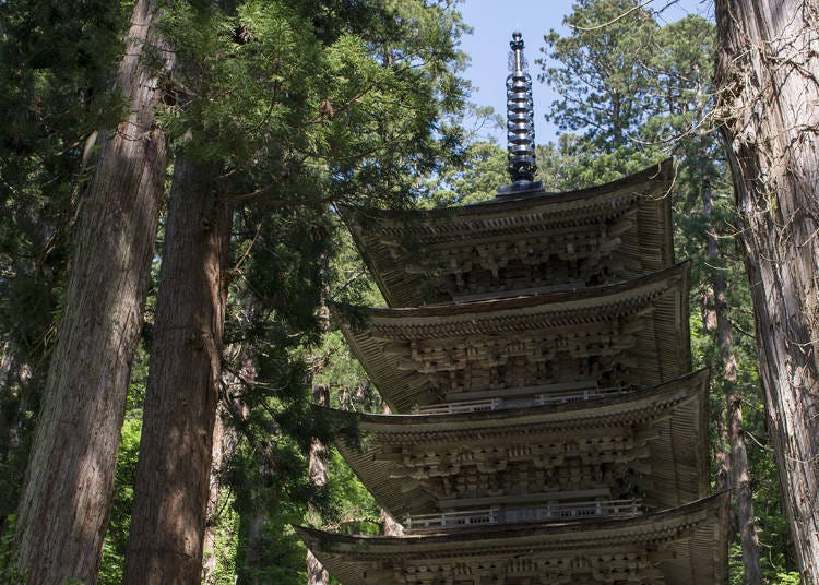 See the Mt. Haguro Five-Storied Pagoda