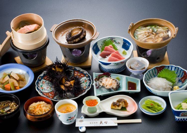 ▲夕食の料理イメージ(写真提供:温泉旅館矢野)