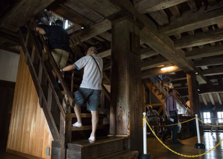 ▲ Stairway leading to the top floor of the Main Keep